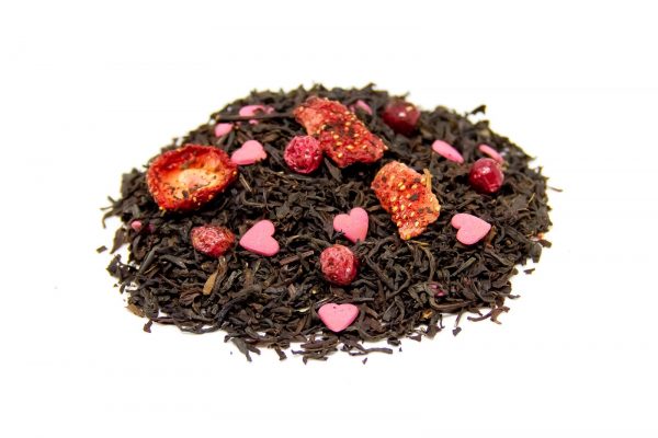 Herbata Czarna Truskawkowe Serduszko firma Tea Room Bytom - herbaty świata